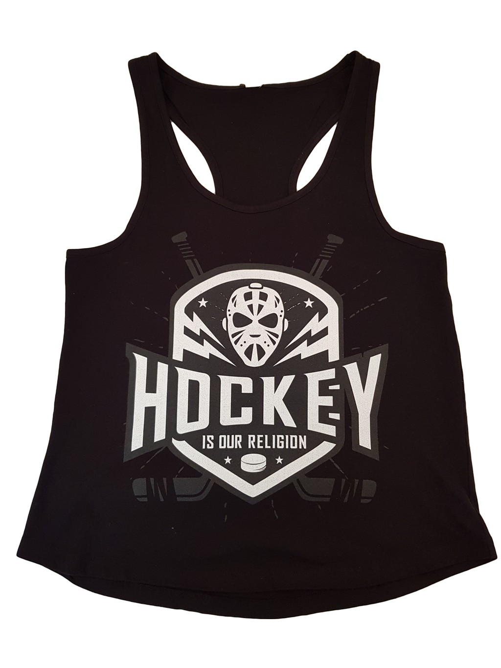 HOKEJAM Hockey Is Our Religion Adult Tank Top