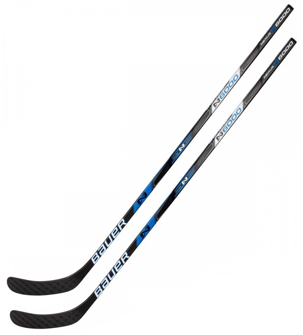 2 Pack BAUER Nexus N6000 Season 2016 Ice Hockey Sticks Junior Flex