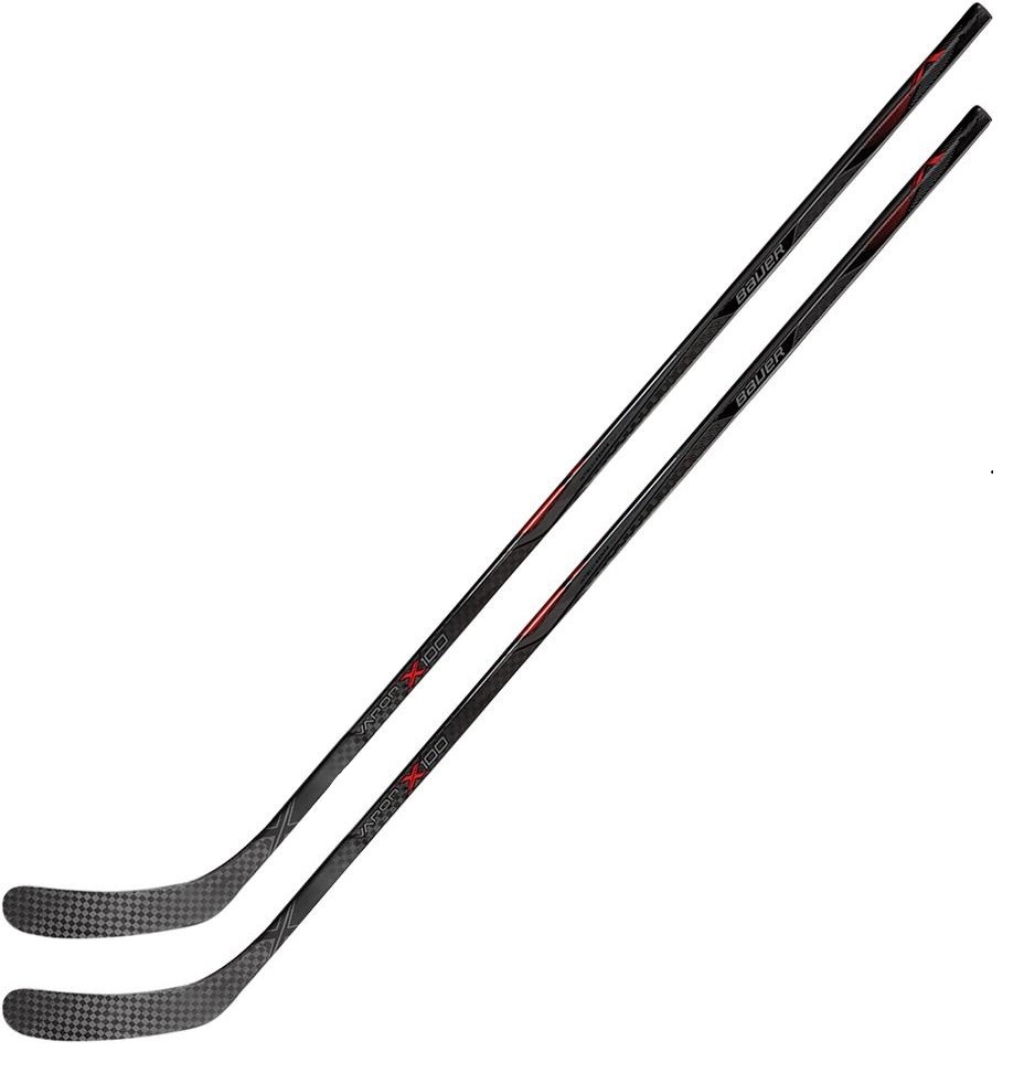 2 Pack BAUER Vapor X100 Ice Hockey Sticks Senior Flex 