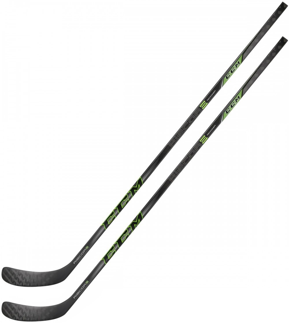 2 Pack CCM RibCor Reckoner PRO STOCK Ice Hockey Sticks Senior Flex