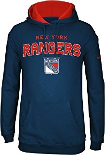Reebok New York Rangers Adult Face Off Hooded Sweatshirt