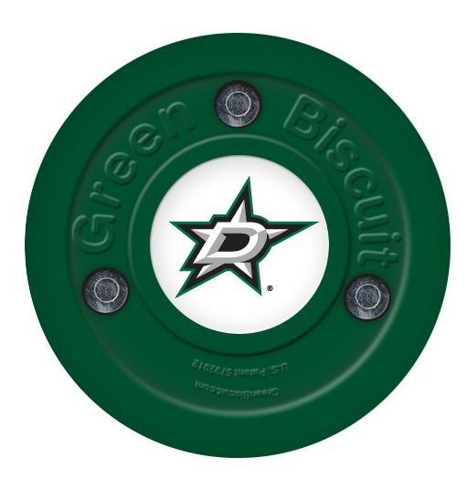 GREEN BISCUIT Dallas Stars Off Ice Training Hockey Puck