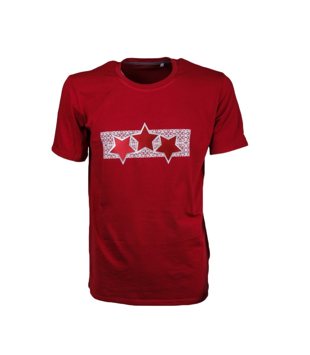 Junior Latvia Three Star T-skjorte
