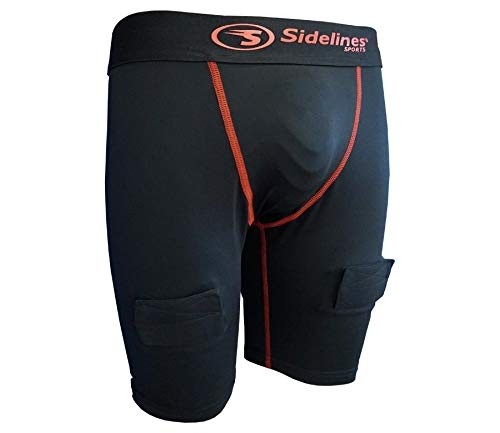 SIDELINES Adult Compression Underwear Shorts with Jock