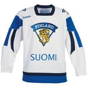 Reebok Team Finland Adult Fan Jersey Away